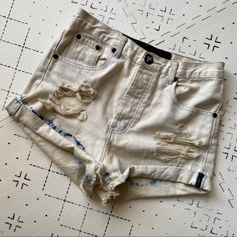 One teaspoon faded distressed shorts
